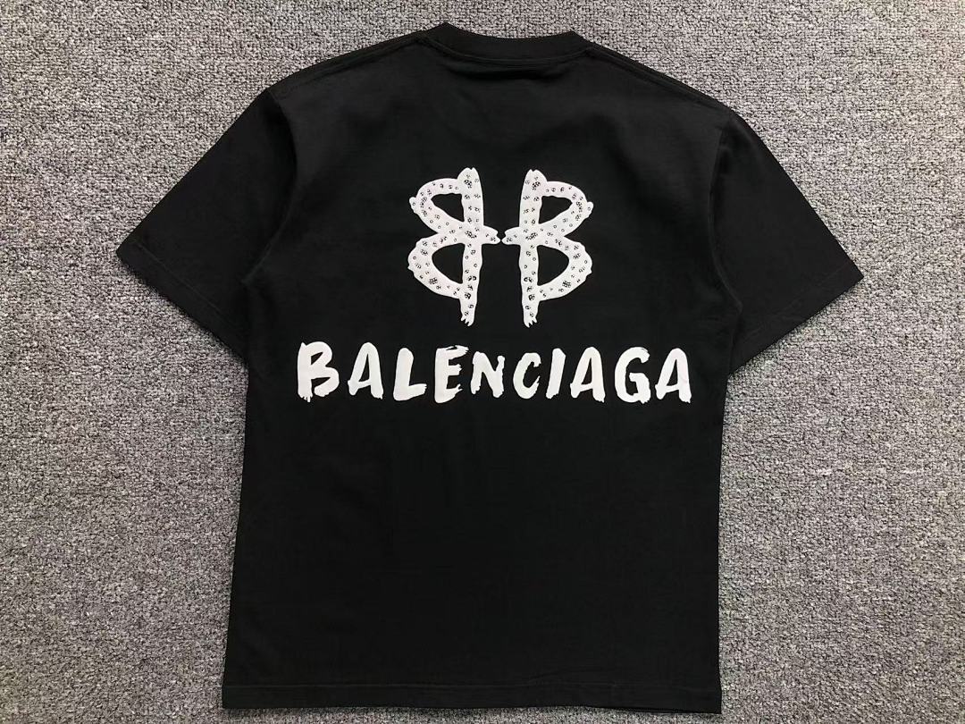 Balenciaga 115 B⭐L⭐⭐⭐IA⭐A T-SHIRT 3103235120 (Im 170Cm 60Kg I Wear Size S In The Phot) - Image 7