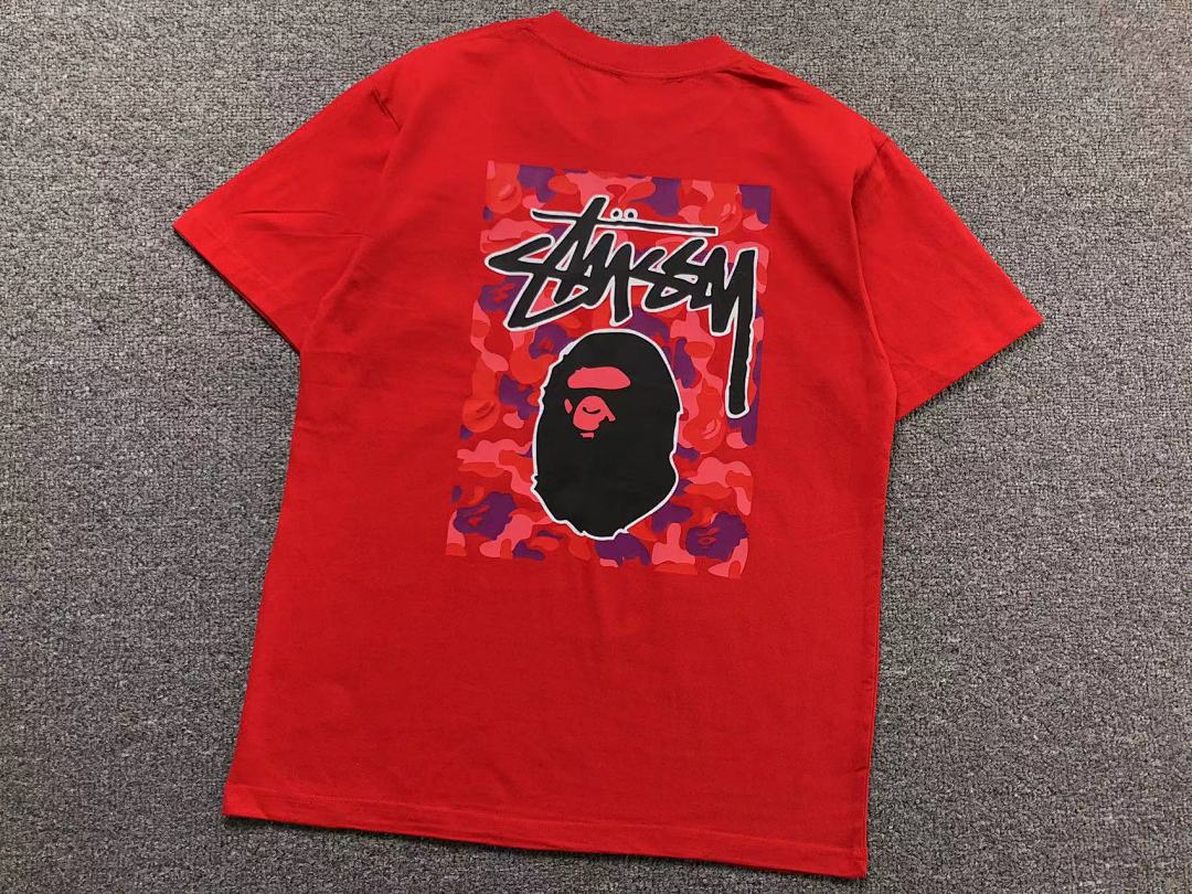 Bape 78 BAPE STUSSY T-SHIRT 1102090442 (Im 170Cm 55Kg I Wear Size S In The Phot) - Image 37
