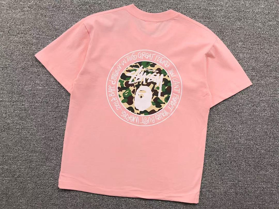 Bape 78 BAPE STUSSY T-SHIRT 411183242 (Im 170Cm 57Kg I Wear Size S In The Phot) - Image 13