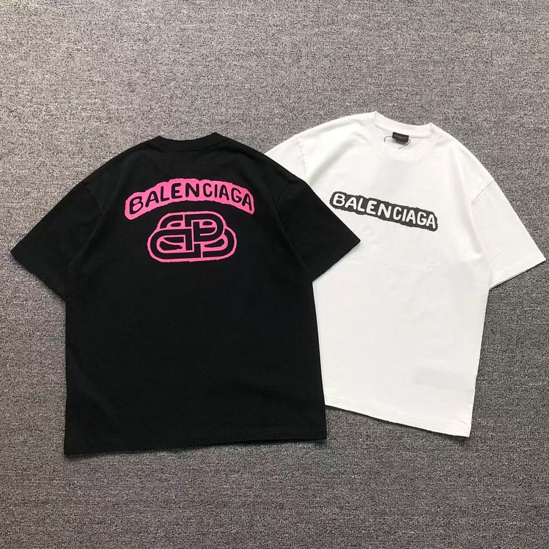 Balenciaga 98 B⭐L⭐⭐⭐IA⭐A T-SHIRT 3203070103 (Im 170Cm 60Kg I Wear Size M In The Phot)