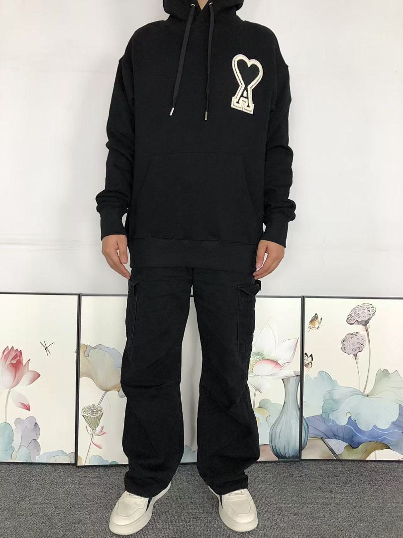 AMI 125 AMI HOODIE 57280488 (Im 170Cm 60Kg I Wear Size M In The Phot) - Image 4