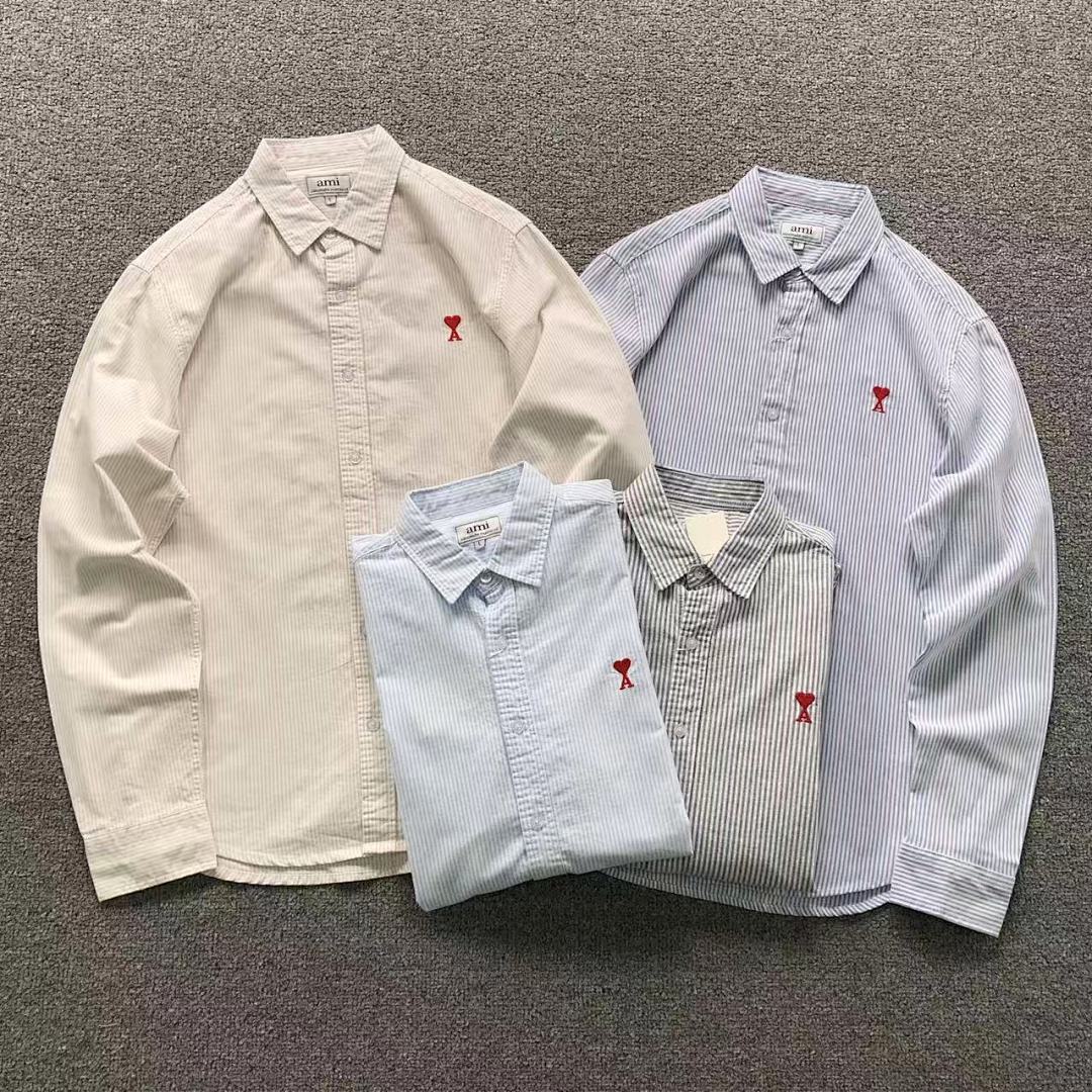 AMI 138 AMI SHIRT 4203101077 (Im 170Cm 60Kg I Wear Size L In The Phot)