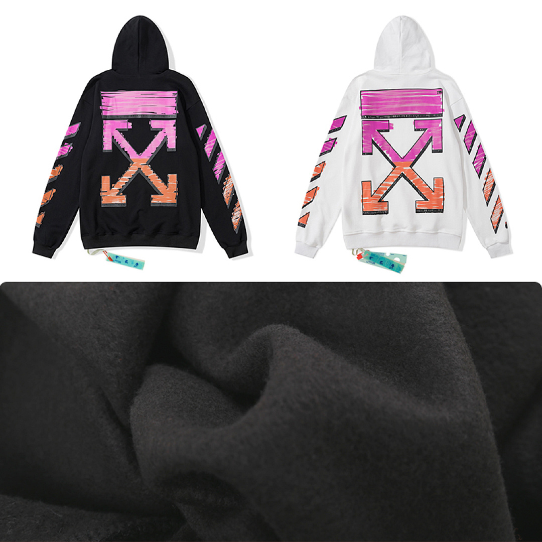 Off-White 116 OFF-WHITE (WHITE HOODIE) - Image 3