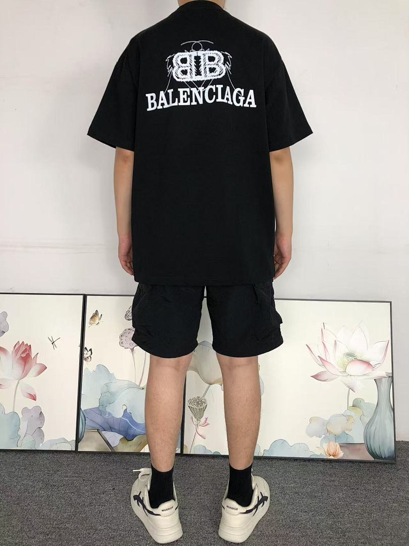Balenciaga 118 B⭐L⭐⭐⭐IA⭐A T-SHIRT 41080212133 (Im 170Cm 60Kg I Wear Size XL In The Phot) - Image 4