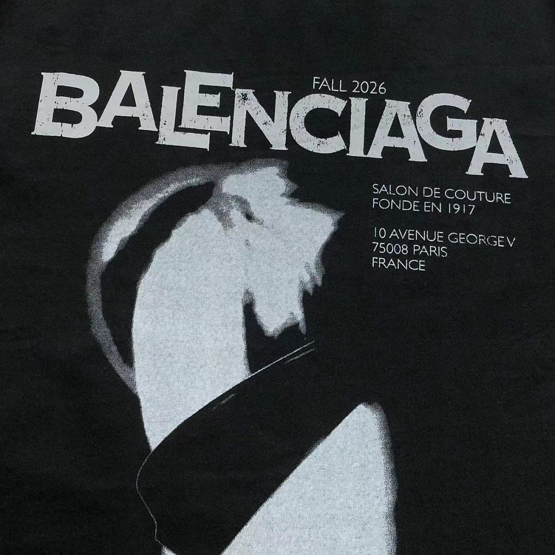 Balenciaga 118 B⭐L⭐⭐⭐IA⭐A T-SHIRT 42061326156 (Im 170Cm 60Kg I Wear Size 1 In The Phot) - Image 9
