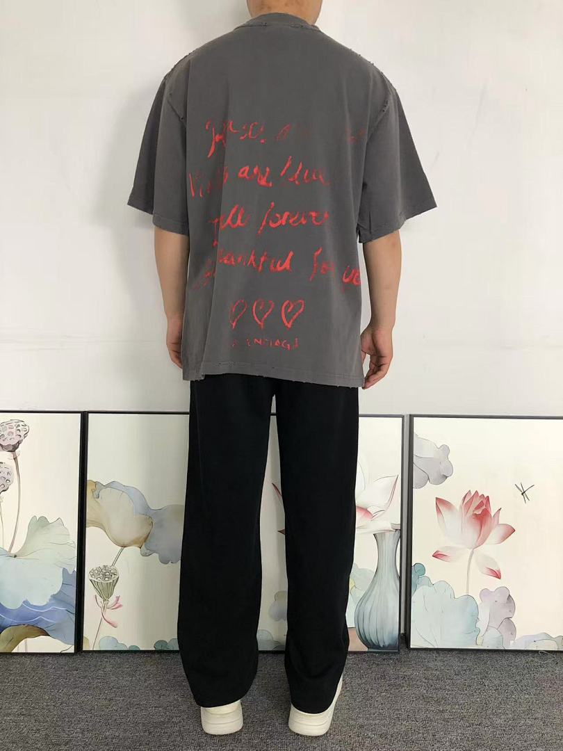 Balenciaga 135 B⭐L⭐⭐⭐IA⭐A T-SHIRT 42032303163 (Im 170Cm 60Kg I Wear Size XS In The Phot) - Image 4