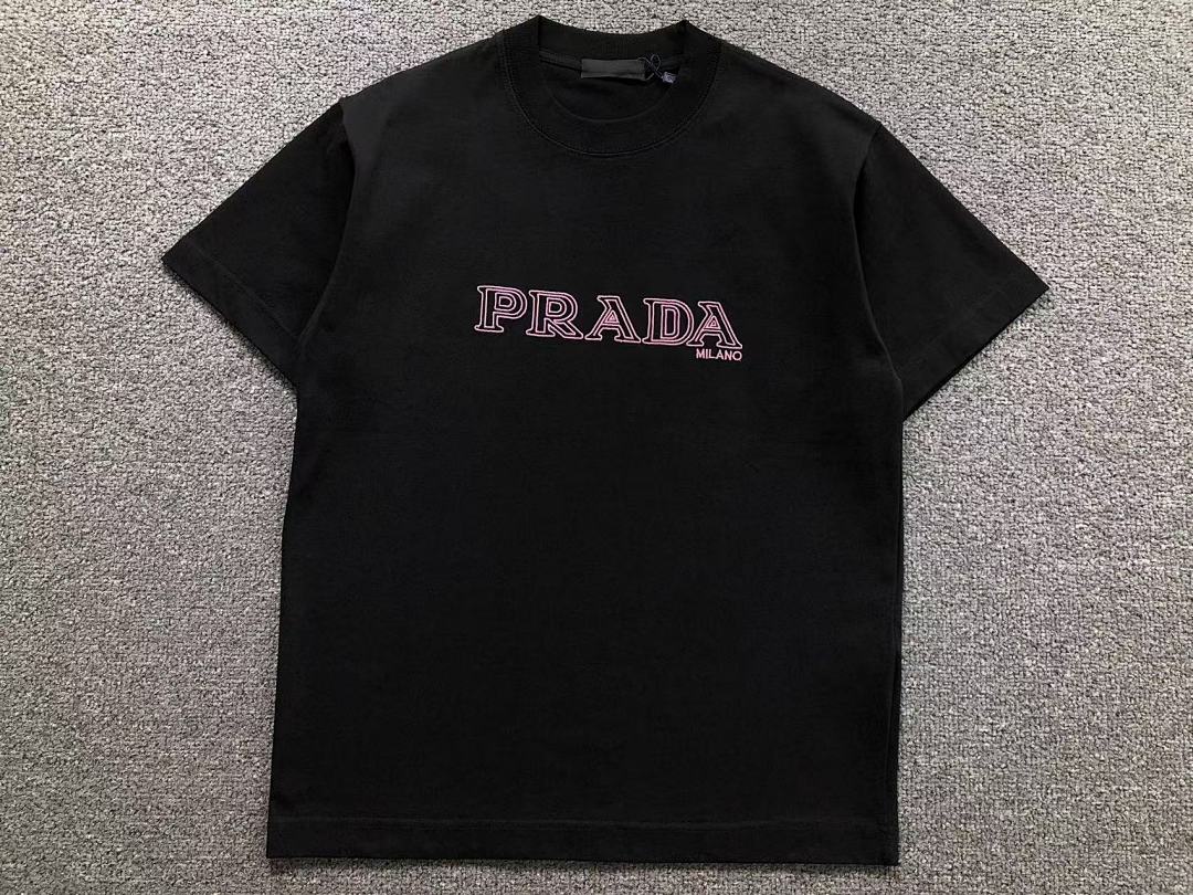 Prada 115 P⭐A⭐A T-SHIRT 510102681 (Im 170Cm 60Kg I Wear Size S In The Phot) - Image 7