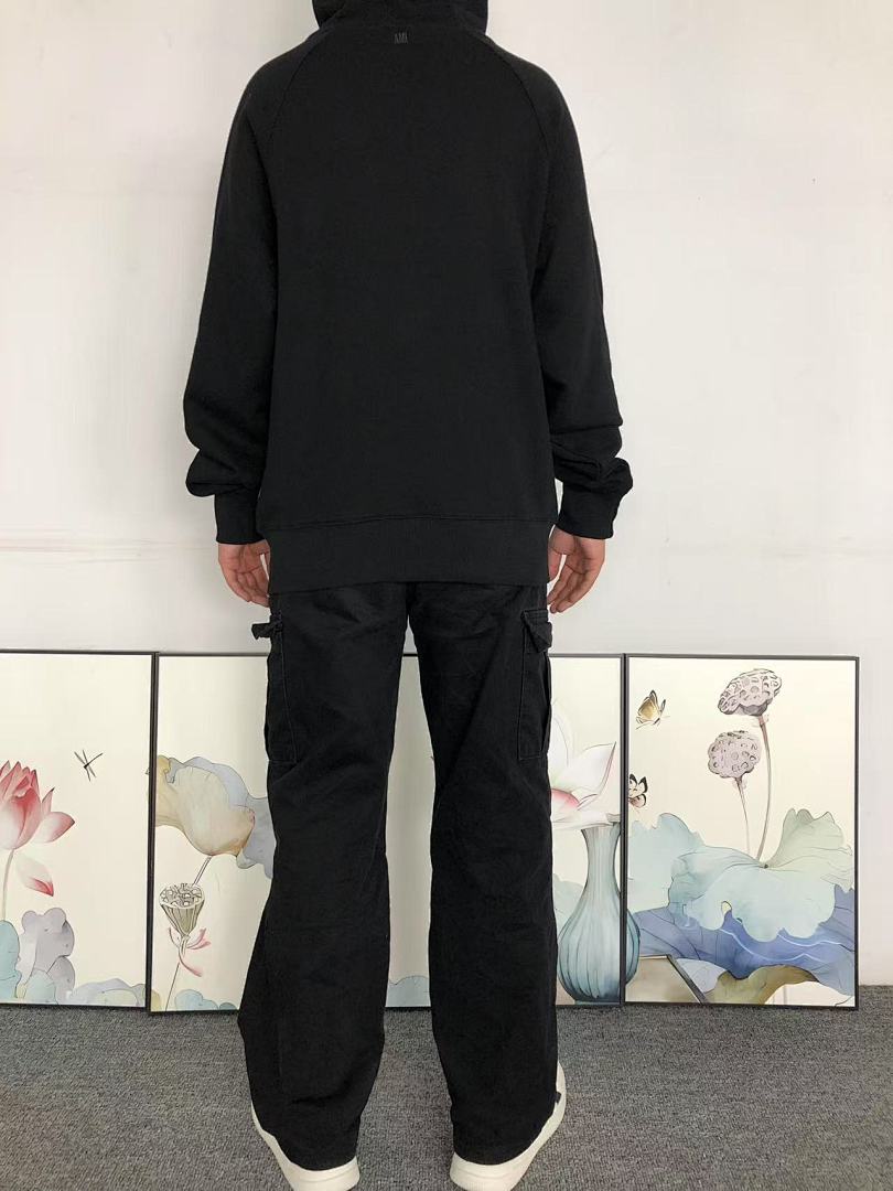 AMI 125 AMI HOODIE 57280688 (Im 170Cm 60Kg I Wear Size M In The Phot) - Image 5