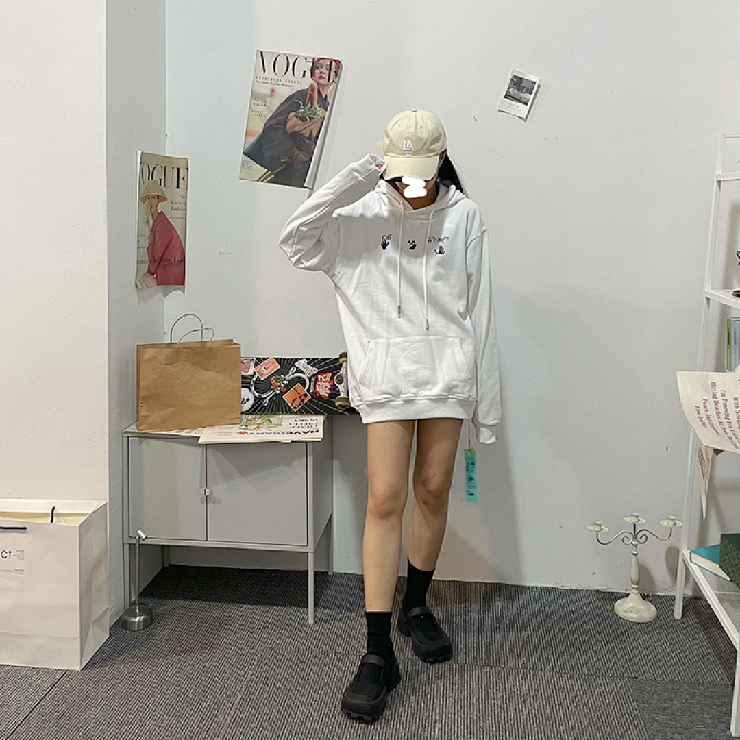 Off-White 119 OFF-WHITE (WHITE HOODIE) - Image 19