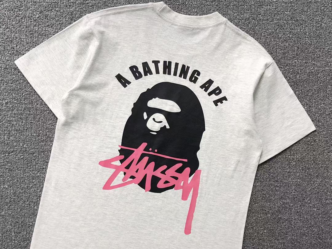 Bape 85 STUSSY BAPE T-SHIRT 3104151931 (Im 170Cm 60Kg I Wear Size S In The Phot) - Image 12