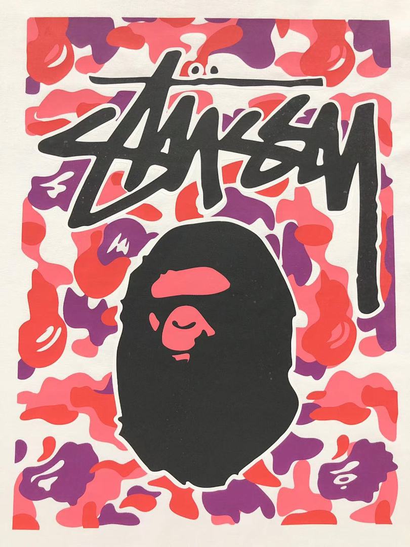 Bape 79 BAPE STUSSY T-SHIRT 411183542 (Im 170Cm 57Kg I Wear Size S In The Phot) - Image 30