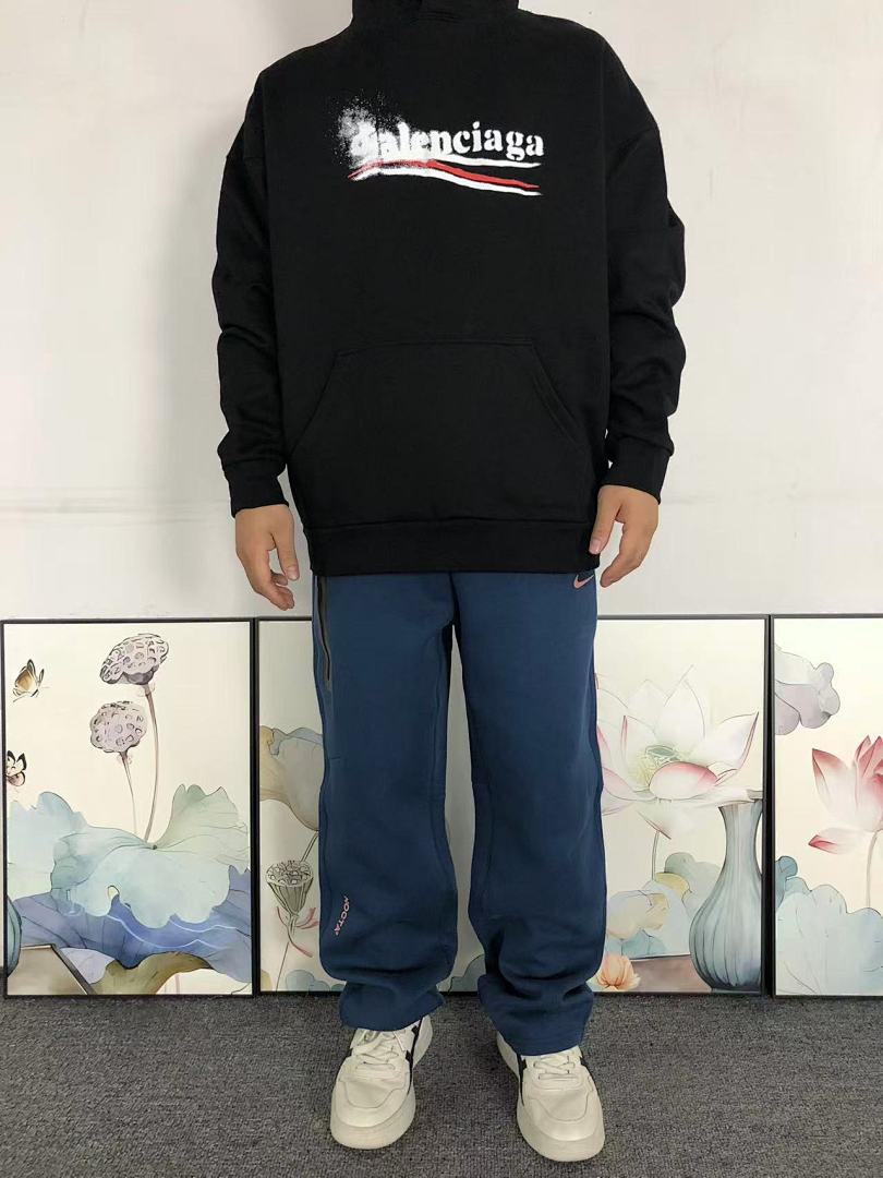 Balenciaga 225 B⭐L⭐⭐⭐IA⭐A HOODIE 4122713163 (Im 170Cm 60Kg I Wear Size XS In The Phot) - Image 3
