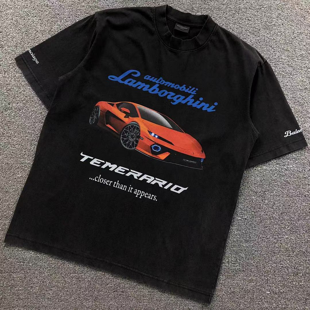 Balenciaga 128 B⭐L⭐⭐⭐IA⭐A T-SHIRT 3108081721 (Im 170Cm 60Kg I Wear Size S In The Phot)