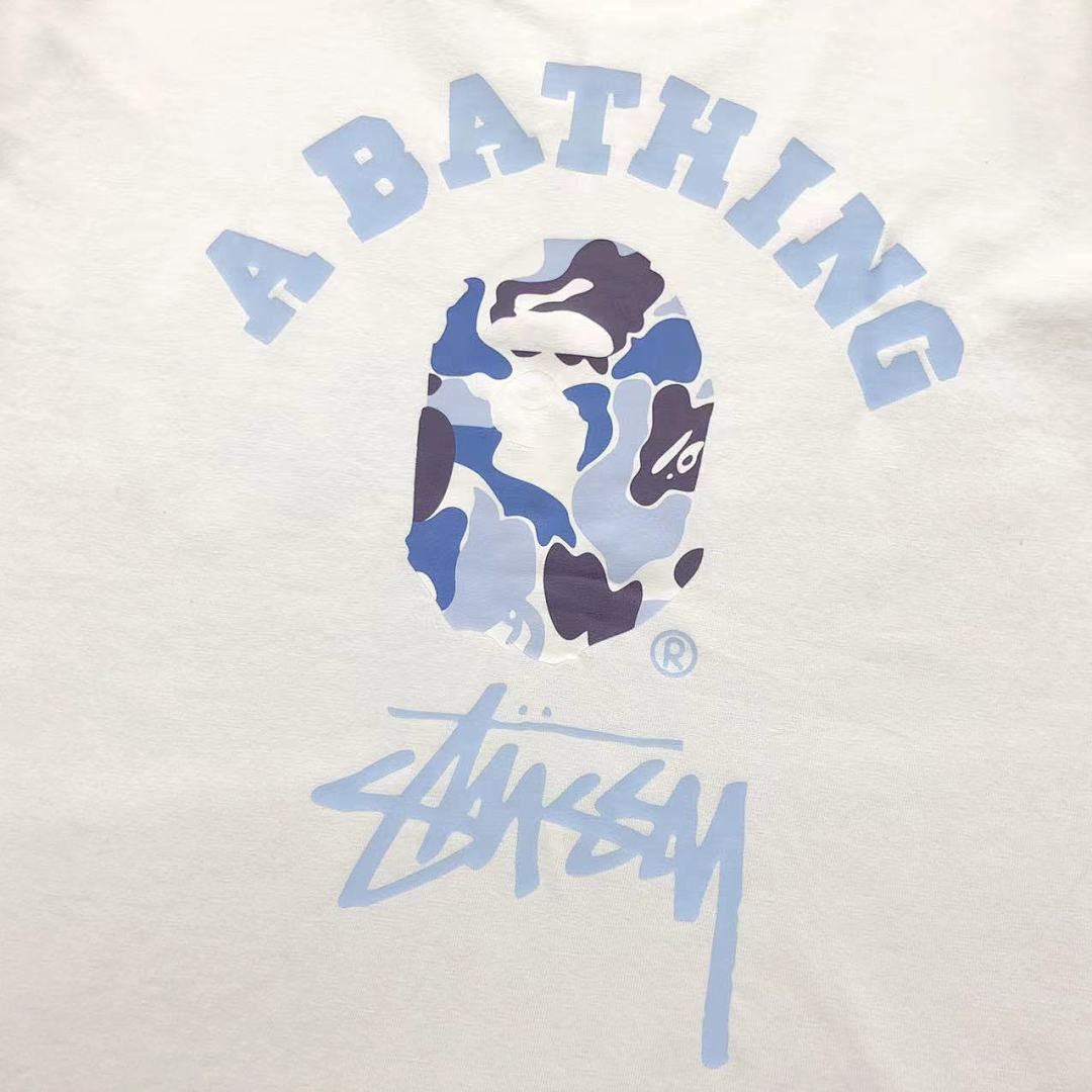 Bape 79 BAPE STUSSY T-SHIRT 411182642 (Im 170Cm 57Kg I Wear Size S In The Phot) - Image 9