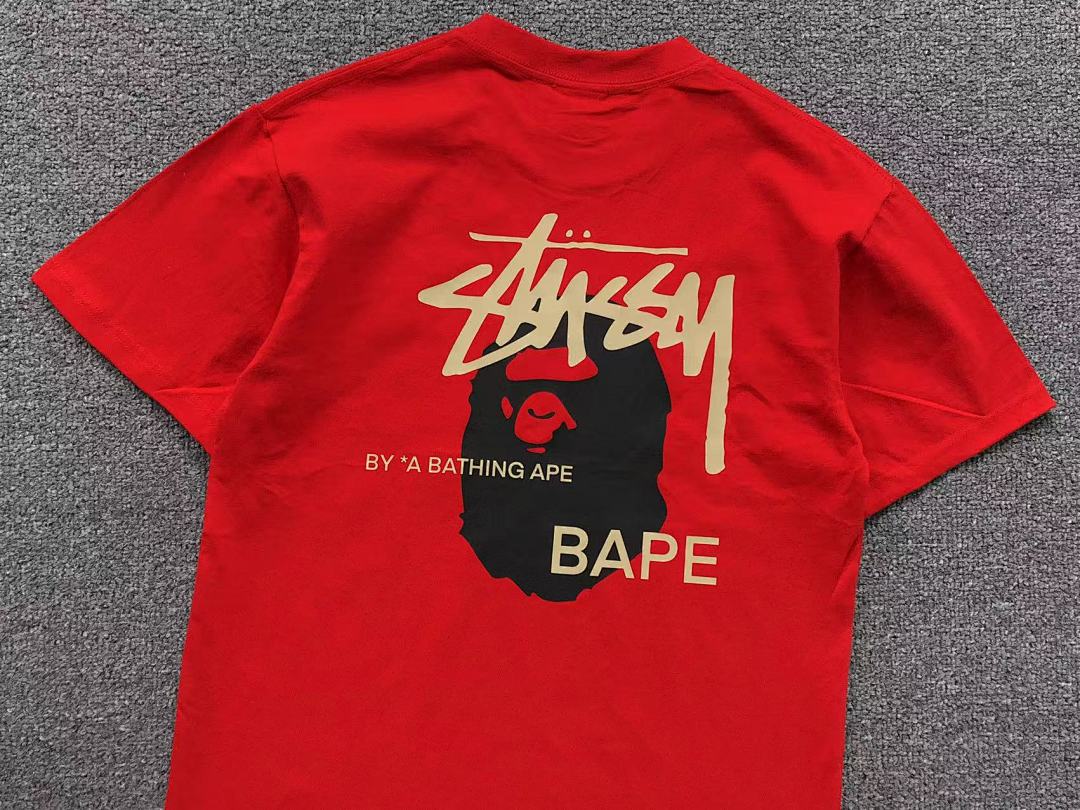 Bape 78 BAPE STUSSY T-SHIRT 1102101142 (Im 170Cm 57Kg I Wear Size S In The Phot) - Image 16