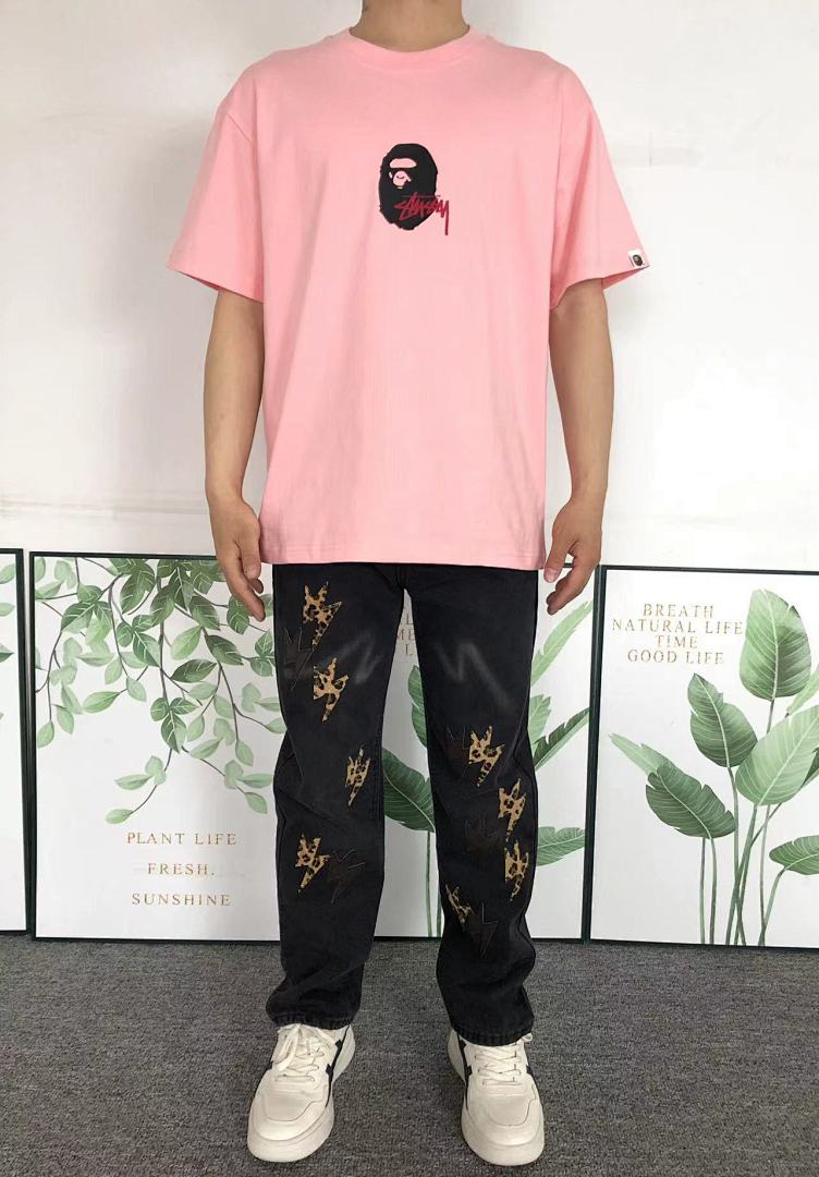 Bape 78 BAPE STUSSY T-SHIRT 1102101142 (Im 170Cm 57Kg I Wear Size S In The Phot) - Image 4