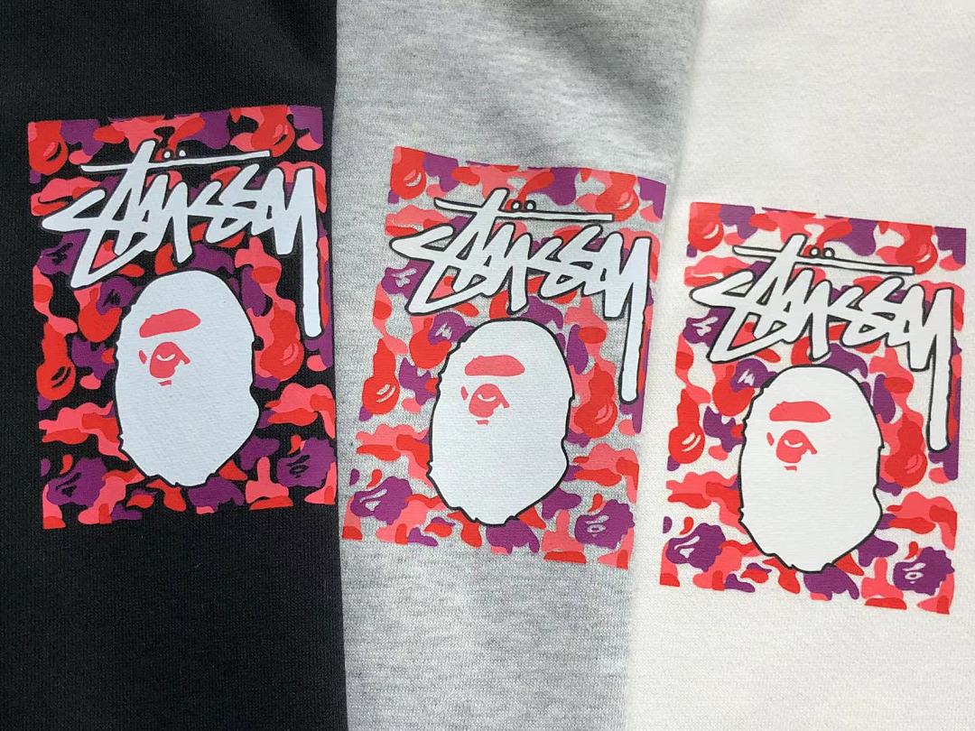 Bape 125 BAPE STUSSY HOODIE 4111280617 (Im 170Cm 55Kg I Wear Size S In The Phot) - Image 21