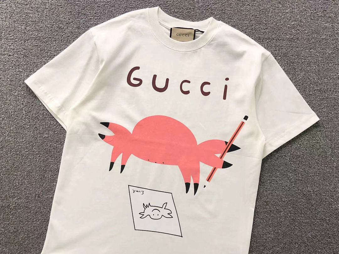 Gucci 85 G⭐C⭐I T-SHIRT 5231978101 (Im 170Cm 60Kg I Wear Size S In The Phot) - Image 7