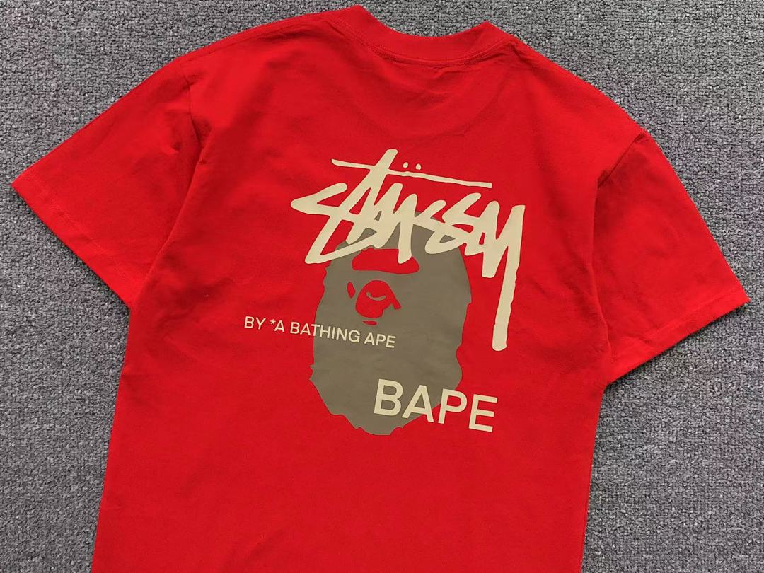 Bape 78 BAPE STUSSY T-SHIRT 1102101142 (Im 170Cm 57Kg I Wear Size S In The Phot) - Image 10