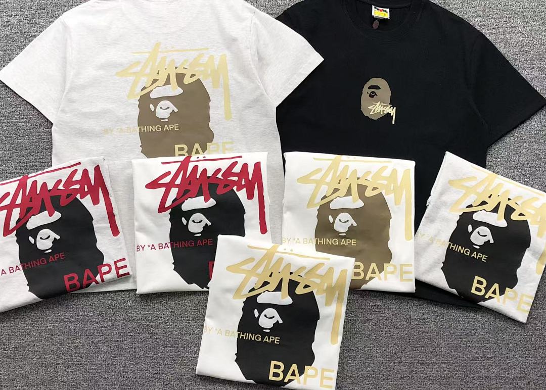 Bape 79 BAPE STUSSY T-SHIRT 411181842 (Im 170Cm 57Kg I Wear Size S In The Phot) - Image 6