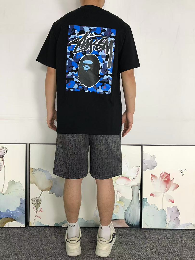 Bape 82 BAPE STUSSY T-SHIRT 4206100298 (Im 170Cm 60Kg I Wear Size M In The Phot) - Image 4