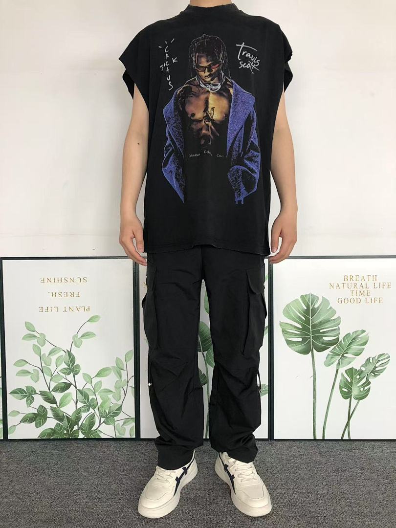 Travis Scott 108 VINTAGE TRAVIS SCOTT VEST 504051817 (Im 170Cm 60Kg I Wear Size M In The Phot) - Image 3