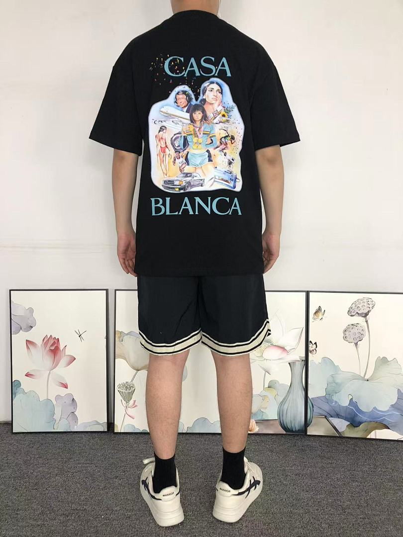 Casablanca 98 CASABLANCA T-SHIRT 2161120125 (Im 170Cm 60Kg I Wear Size S In The Phot) - Image 4