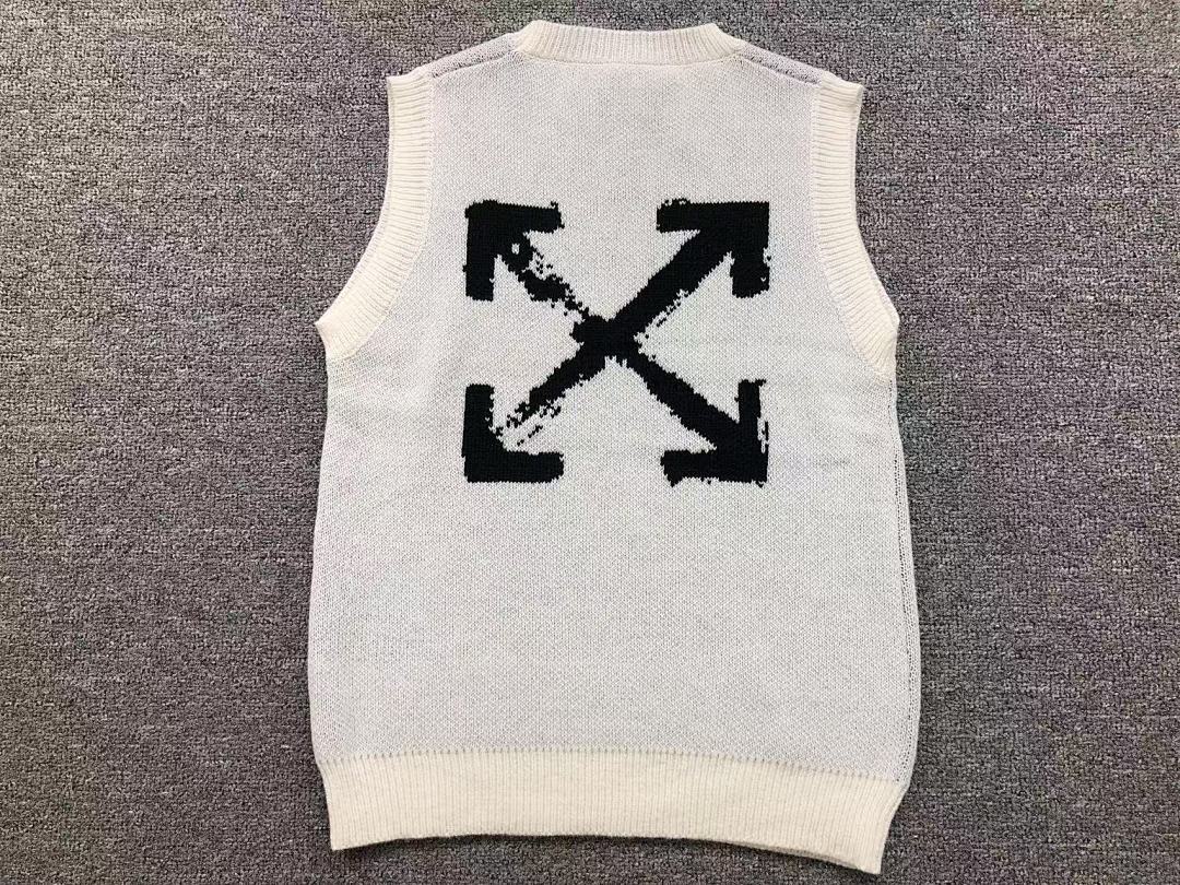 Off-White 115 OFF-WHITE VEST SWEATER 11082510140 (Im 170Cm 60Kg I Wear Size M In The Phot) - Image 5