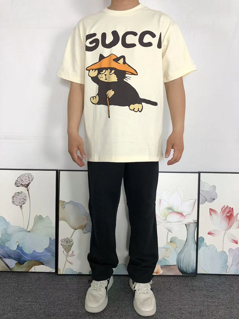 Gucci 85 G⭐C⭐I T-SHIRT 5231963101 (Im 170Cm 60Kg I Wear Size S In The Phot) - Image 3