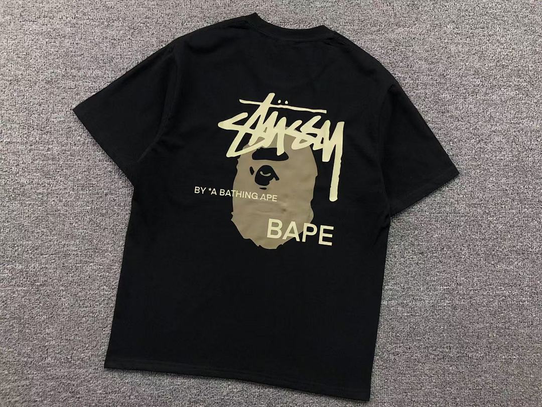 Bape 79 BAPE STUSSY T-SHIRT 411181842 (Im 170Cm 57Kg I Wear Size S In The Phot) - Image 26