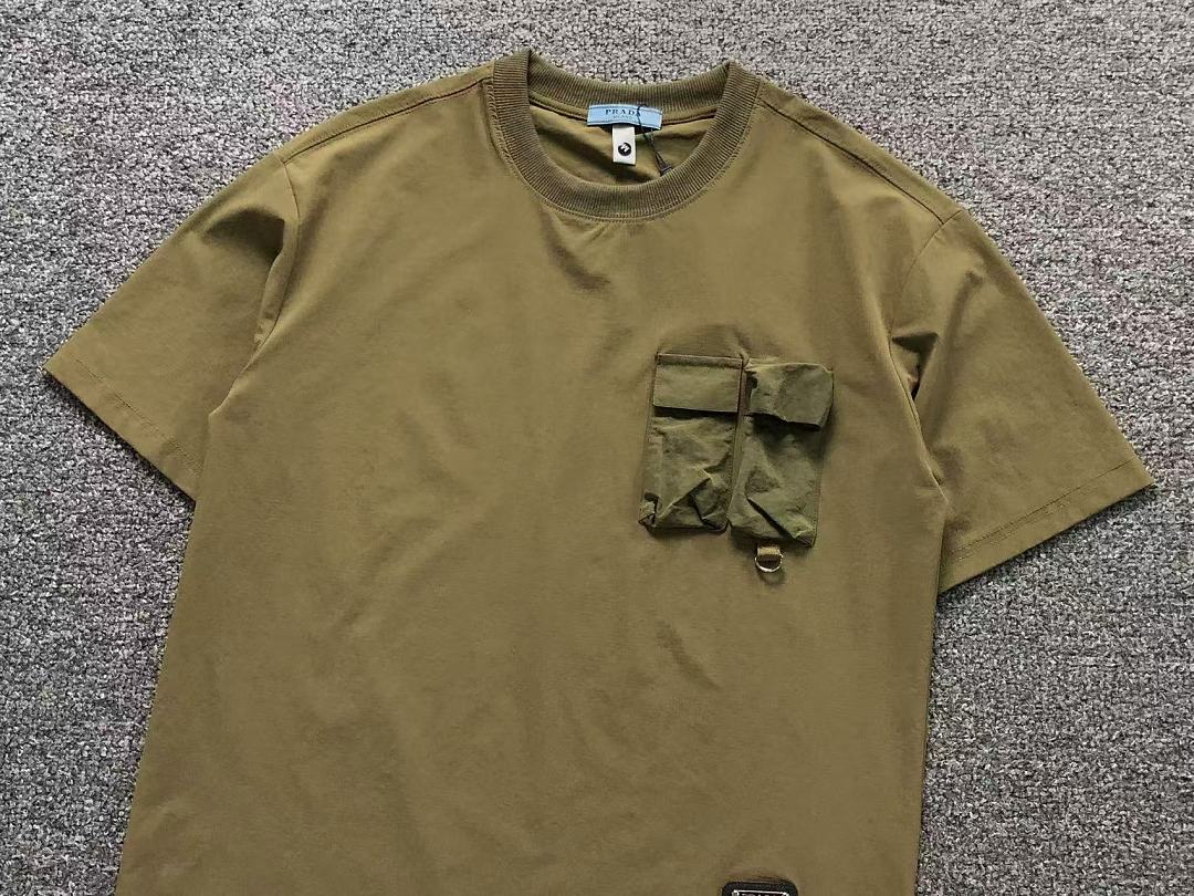 Prada 168 P⭐A⭐A T-SHIRT 22072007001 (Im 170Cm 60Kg I Wear Size M In The Phot) - Image 8