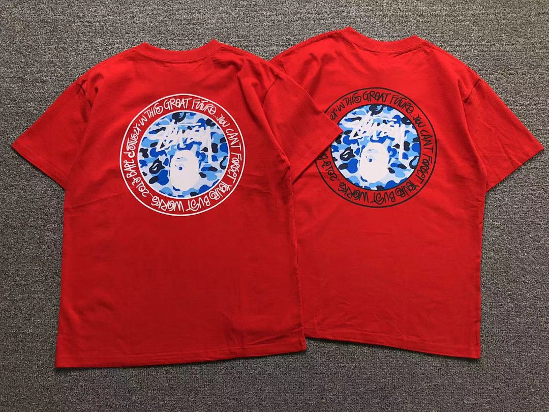 Bape 78 BAPE STUSSY T-SHIRT 1102090142 (Im 170Cm 57Kg I Wear Size S In The Phot) - Image 5