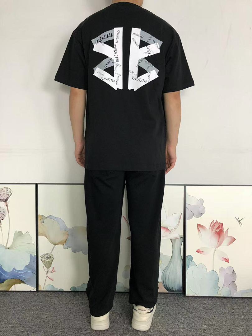 Balenciaga 115 B⭐L⭐⭐⭐IA⭐A T-SHIRT 124708104 (Im 170Cm 60Kg I Wear Size S In The Phot) - Image 4