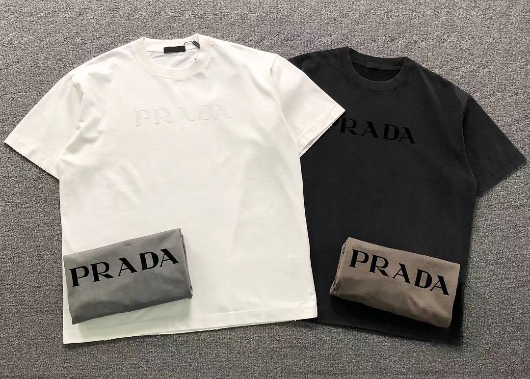 Prada 125 P⭐A⭐A T-SHIRT 42042902133 (Im 170Cm 60Kg I Wear Size 2XL In The Phot) - Image 5