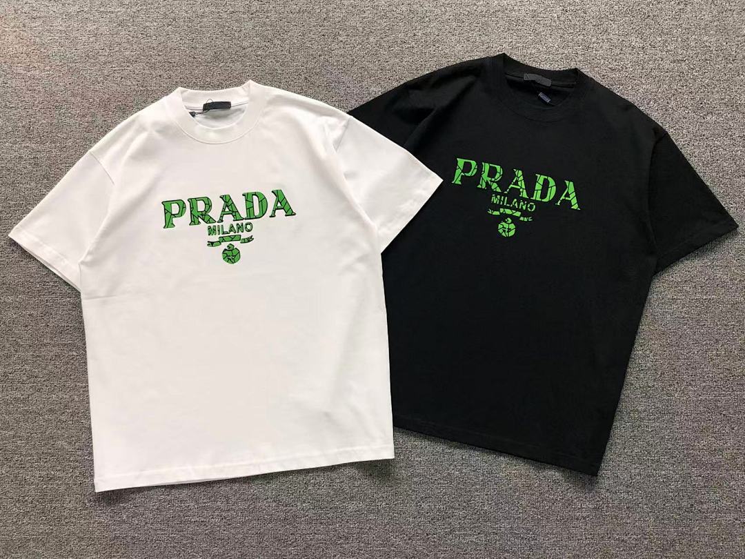 Prada 115 P⭐A⭐A T-SHIRT 41102204133 (Im 170Cm 60Kg I Wear Size XL In The Phot) - Image 5