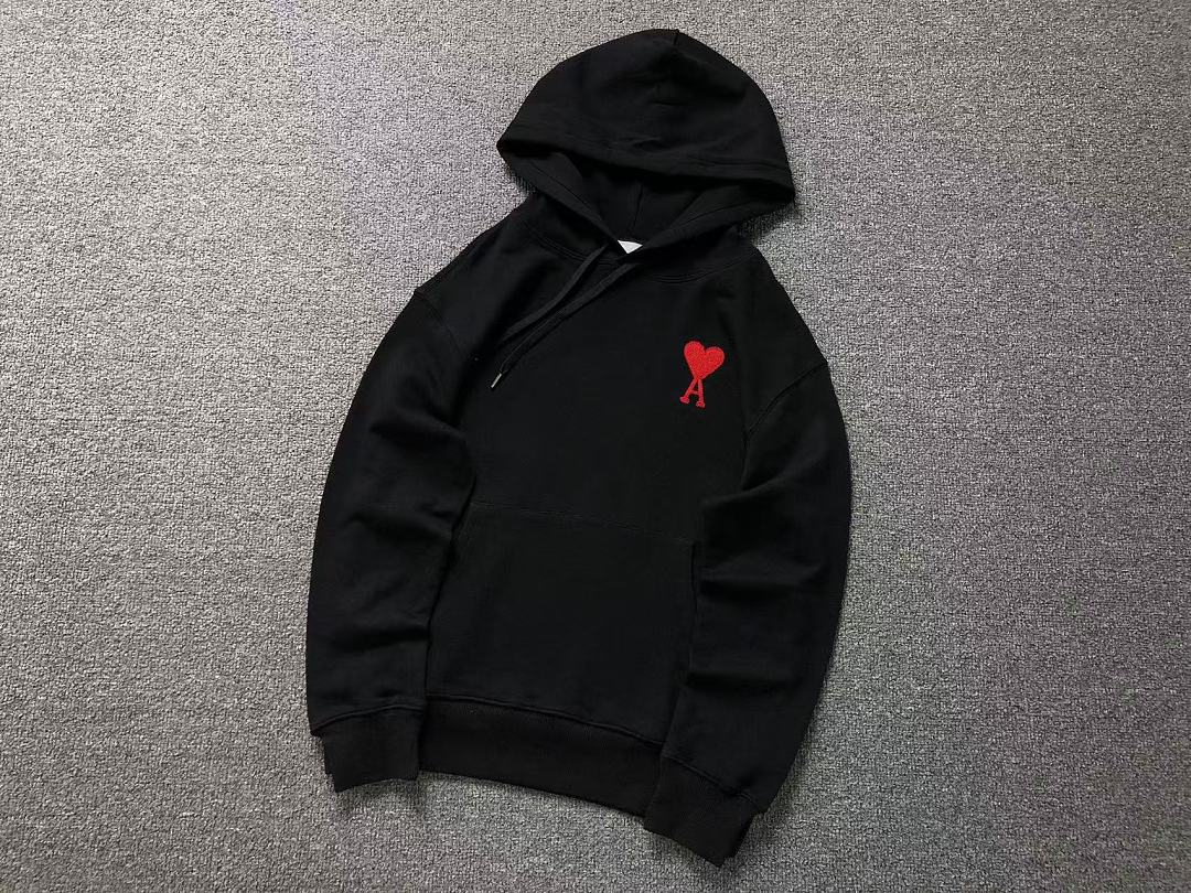 AMI 188 AMI HOODIE 22082705001 (Im 170Cm 60Kg I Wear Size M In The Phot) - Image 9