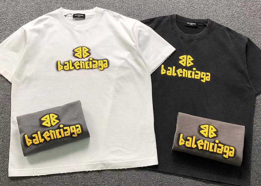 Balenciaga 129 B⭐L⭐⭐⭐IA⭐A T-SHIRT 42061609133 (Im 170Cm 60Kg I Wear Size 2XL In The Phot) - Image 6