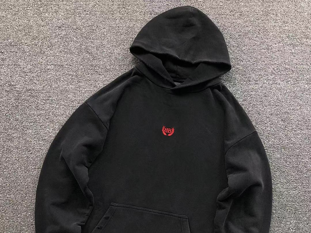Balenciaga 258 B⭐L⭐⭐⭐IA⭐A HOODIE 31010043421 (Im 170Cm 60Kg I Wear Size M In The Phot) - Image 7