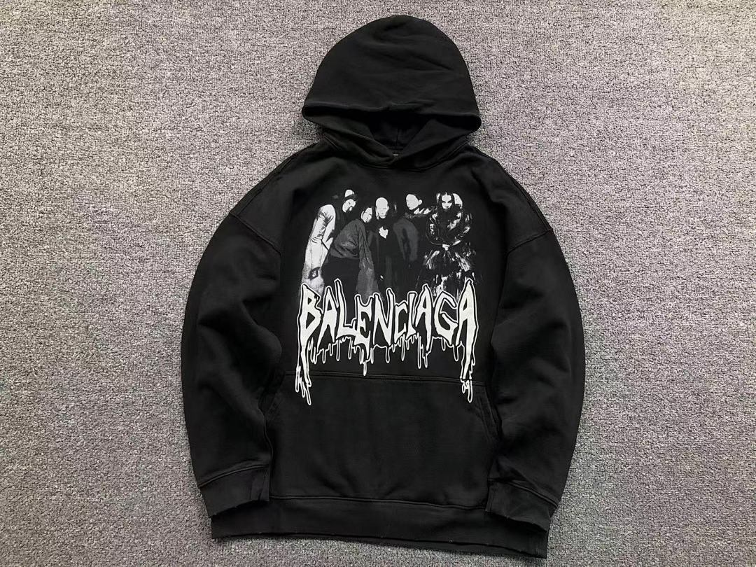 Balenciaga 265 B⭐L⭐⭐⭐IA⭐A HOODIE 4122724163 (Im 170Cm 60Kg I Wear Size XS In The Phot) - Image 5