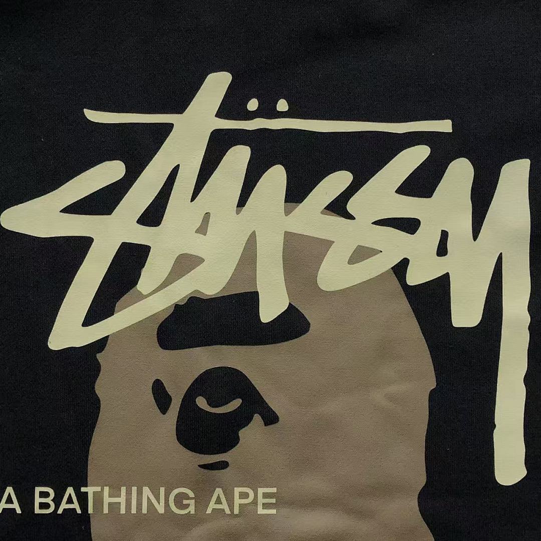 Bape 125 BAPE STUSSY HOODIE 4111281117 (Im 170Cm 55Kg I Wear Size S In The Phot) - Image 17