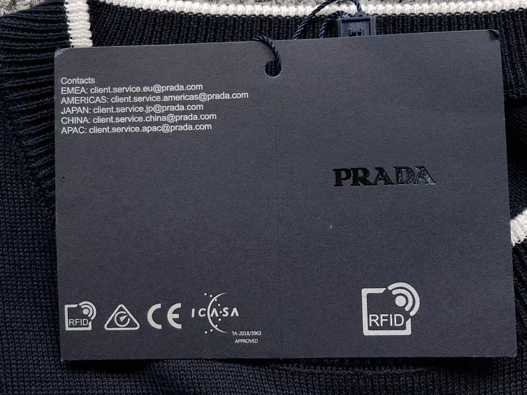 Prada 188 P⭐A⭐A T-SHIRT 320408110921 (Im 170Cm 60Kg I Wear Size M In The Phot) - Image 12