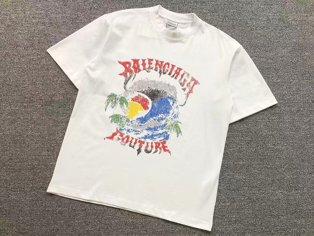Balenciaga 129 B⭐L⭐⭐⭐IA⭐A T-SHIRT 3206171821 (Im 170Cm 60Kg I Wear Size S In The Phot) - Image 8