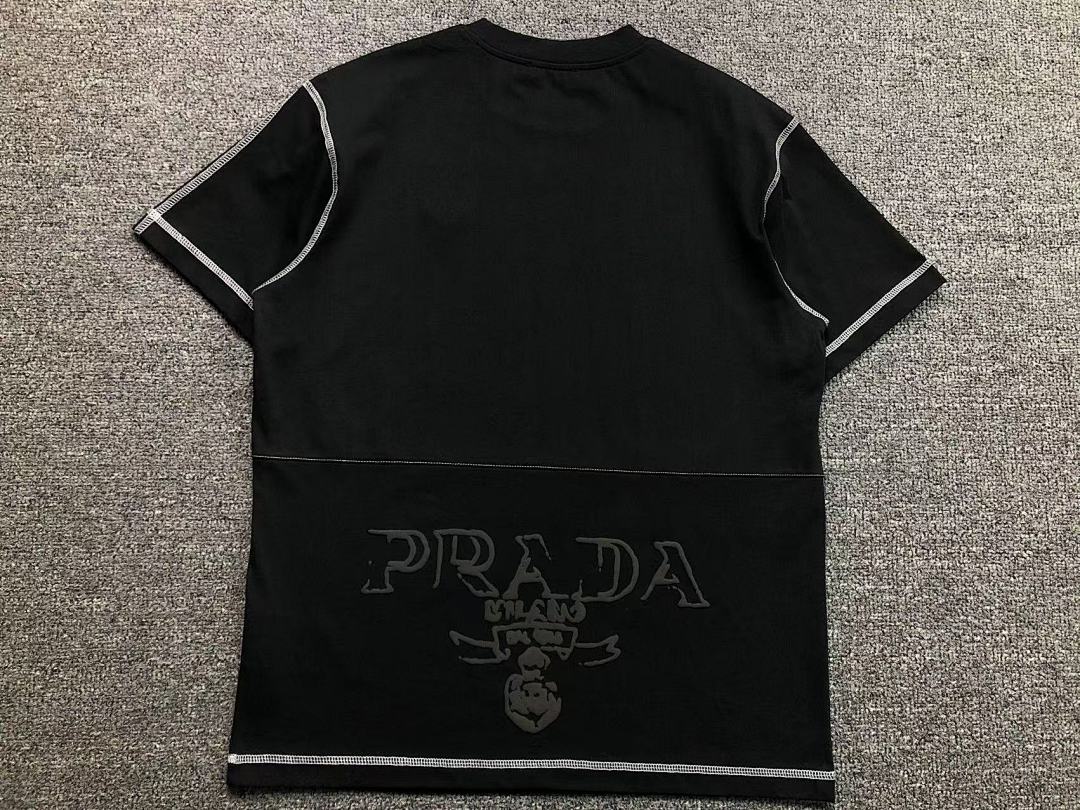 Prada 126 P⭐A⭐A T-SHIRT 213052221 (Im 170Cm 55Kg I Wear Size XS In The Phot) - Image 7