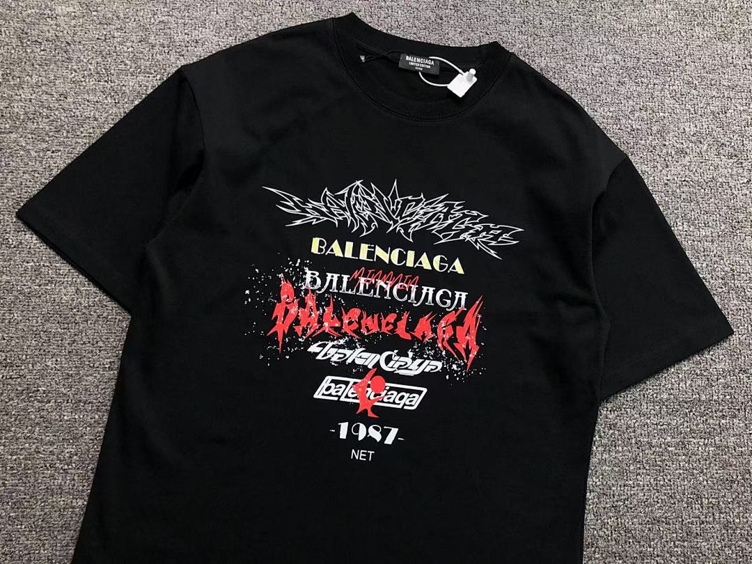 Balenciaga 108 B⭐L⭐⭐⭐IA⭐A T-SHIRT 213030321 (Im 170Cm 55Kg I Wear Size S In The Phot) - Image 9