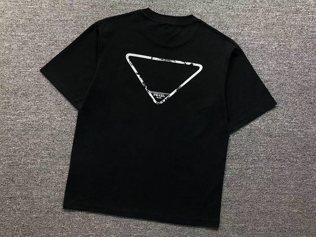 Prada 108 P⭐A⭐A T-SHIRT 311212303 (Im 170Cm 57Kg I Wear Size S In The Phot) - Image 7