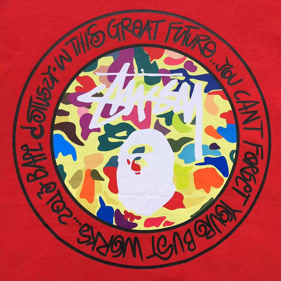 Bape 79 BAPE STUSSY T-SHIRT 411182842 (Im 170Cm 57Kg I Wear Size S In The Phot) - Image 18
