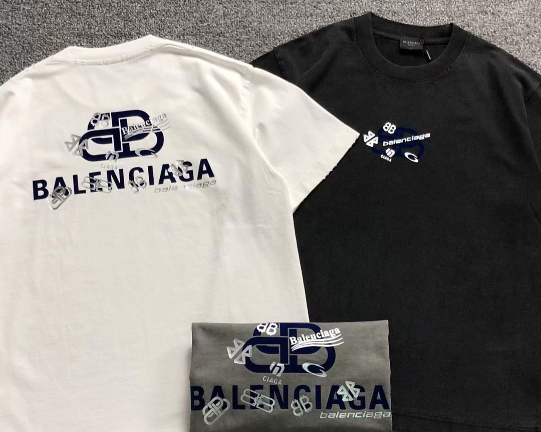 Balenciaga 128 B⭐L⭐⭐⭐IA⭐A T-SHIRT 5252505147 (Im 170Cm 60Kg I Wear Size L In The Phot) - Image 6