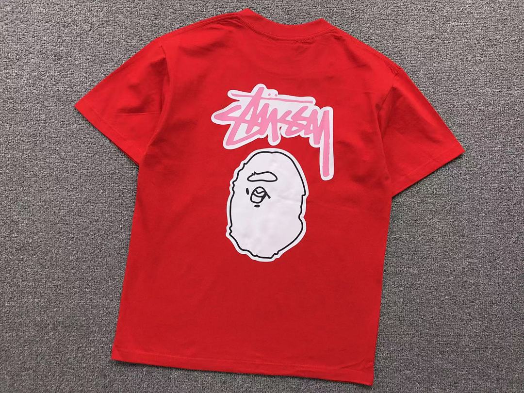 Bape 78 BAPE STUSSY T-SHIRT 1102091542 (Im 170Cm 55Kg I Wear Size S In The Phot) - Image 25