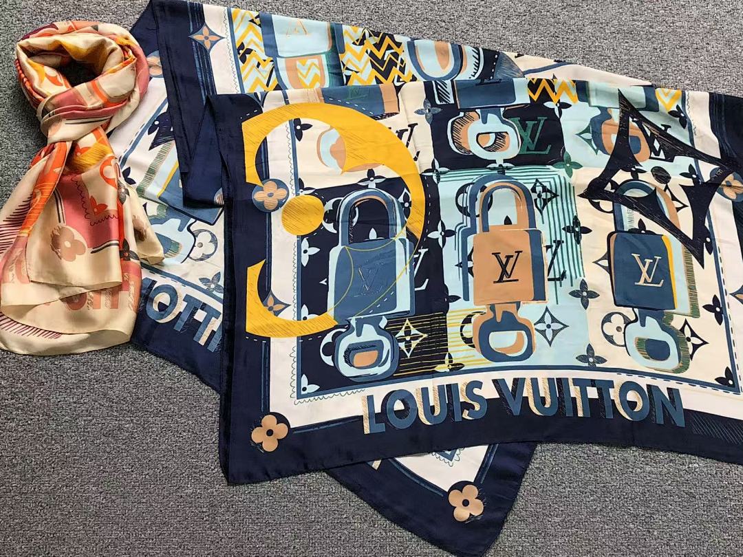 Louis Vuitton 68 L⭐ SCARF 2203171376 (Long 180CM* Wide 90CM*) - Image 3