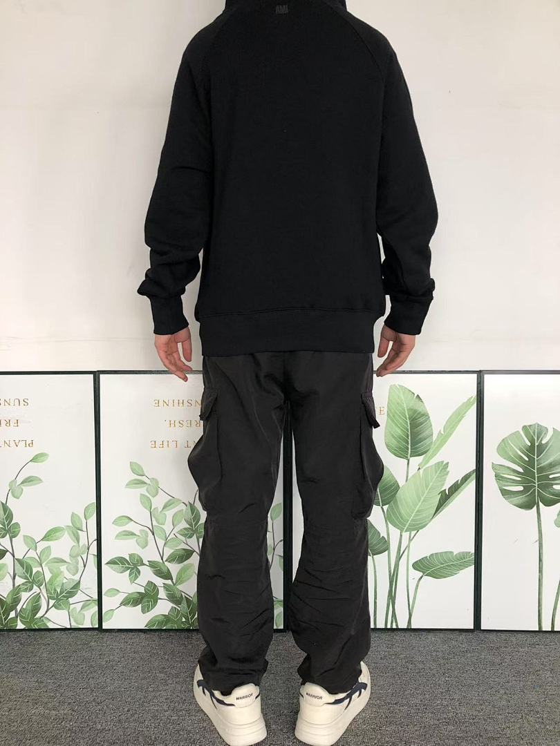 AMI 128 AMI HOODIE 503140588 (Im 170Cm 60Kg I Wear Size S In The Phot) - Image 5